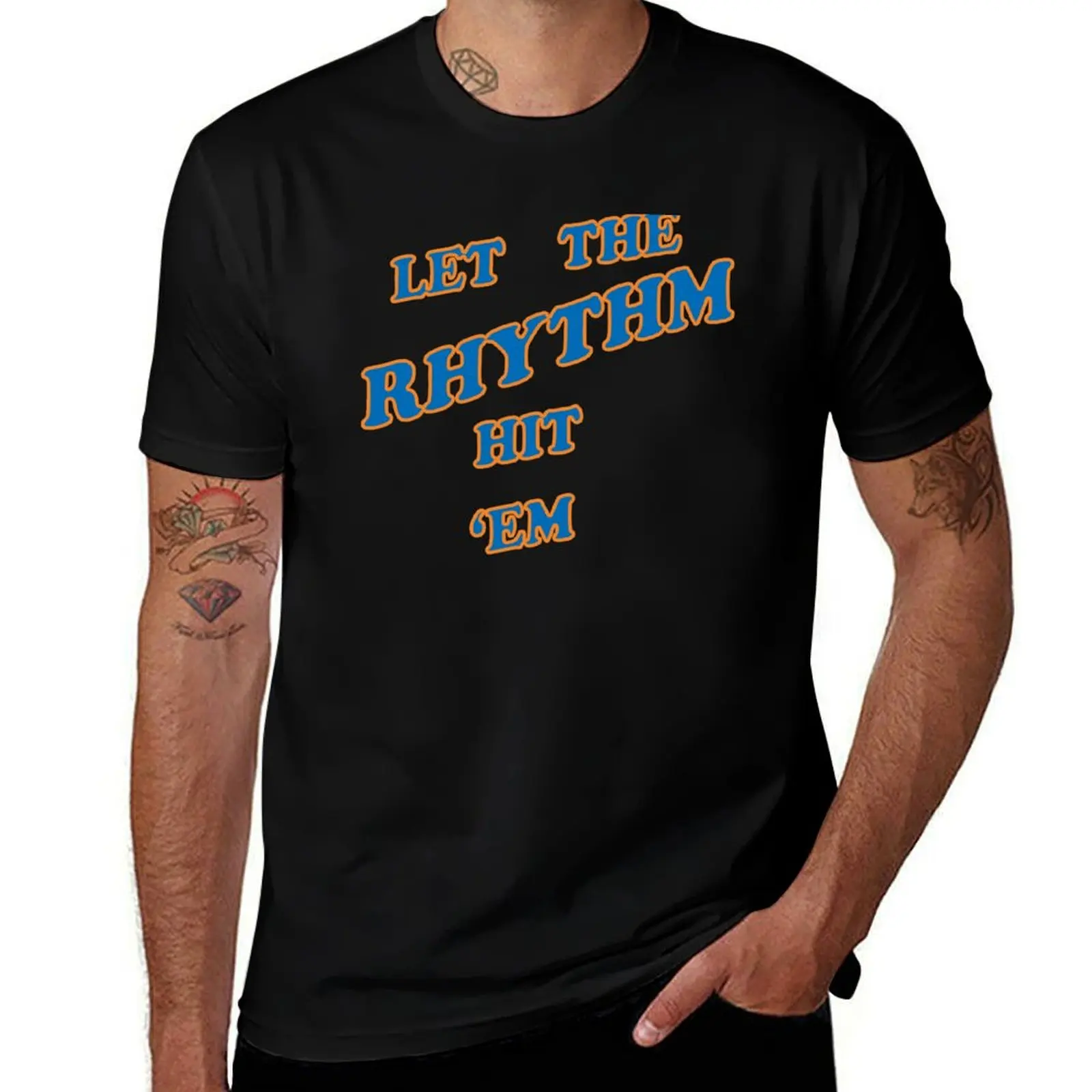 Let the Rhythm Hit Em T-Shirt sports fans basketball graphic tees vintage t shirts mens graphic t-shirts anime