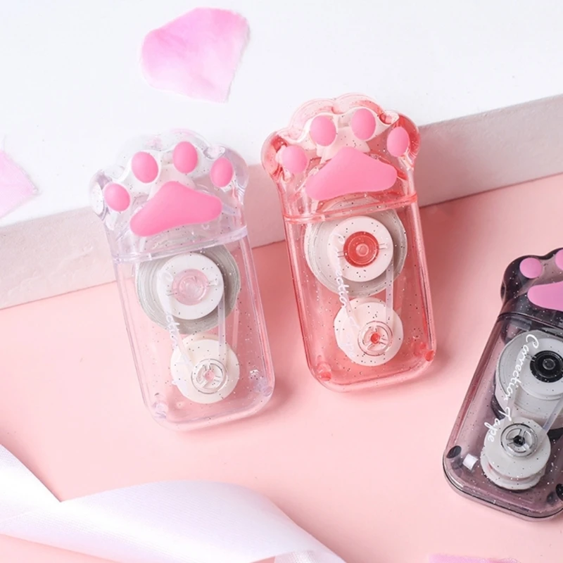 Милый мультяшный корректирующий скотч-ластик, простой в использовании аппликатор для мгновенной коррекции для офиса, дома, для