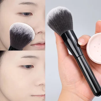 Große lose Puder bürste profession elle weiche Haare erröten Puder Bronzer Kontur Make-up Pinsel Frauen bilden Kosmetik-Tools