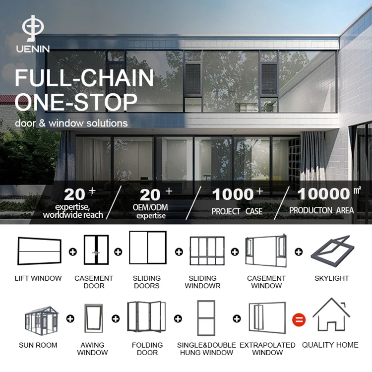 Modern Windproof Waterproof Soundproof Aluminum Alloy Thermal Break Swing Louver Casement Windows Exterior Use High Rise Villas