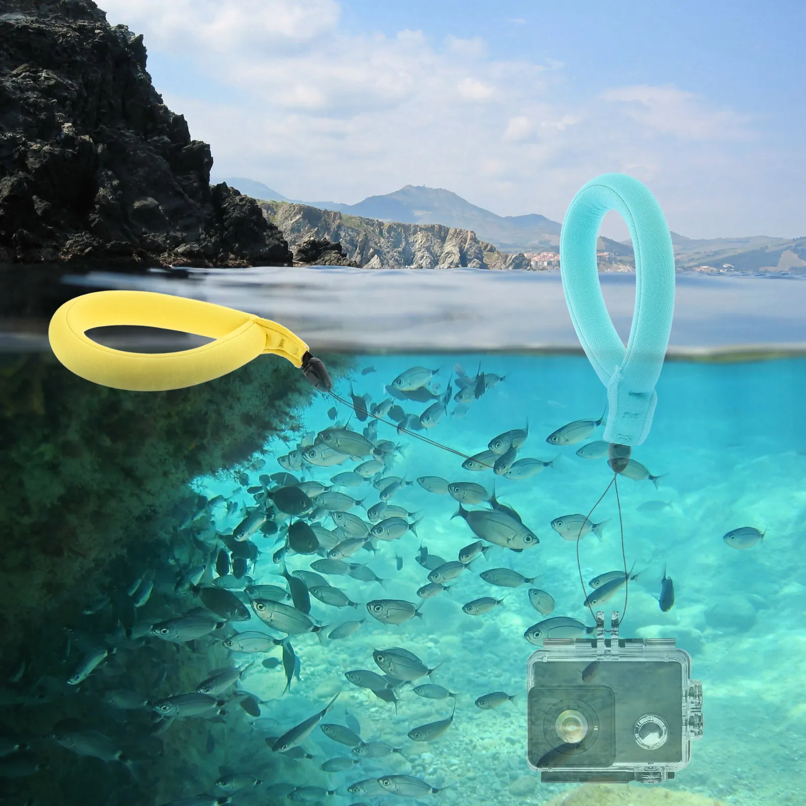 

2 Pcs Buoyant Wrist Strap Underwater Camera Float Floating Kids Swimming Belt Hand Universal