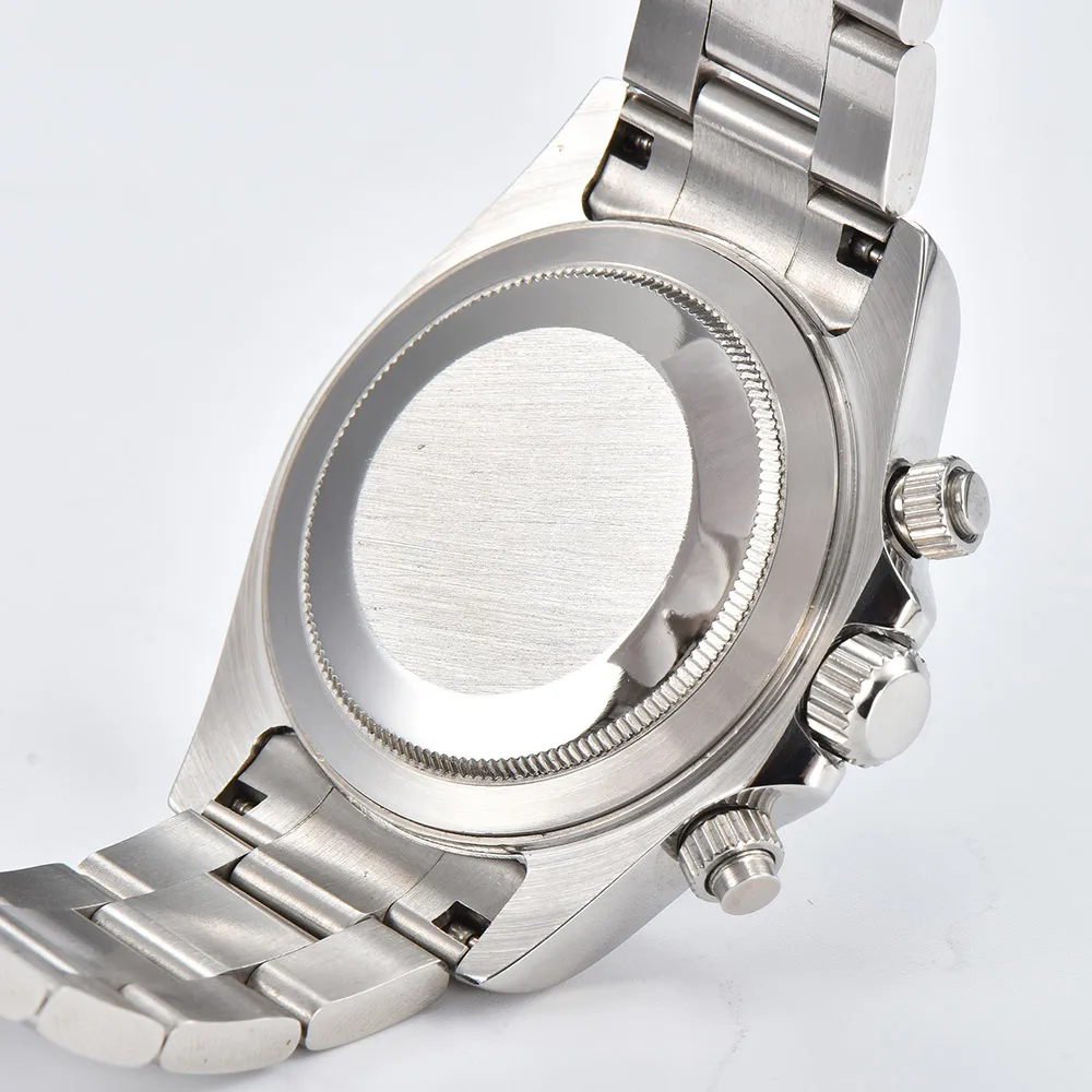 Orologi di lusso VK63 Vetro zaffiro Acciaio inossidabile 316L impermeabile per orologi personalizzati da uomo VK63 con movimento sportivo VK63