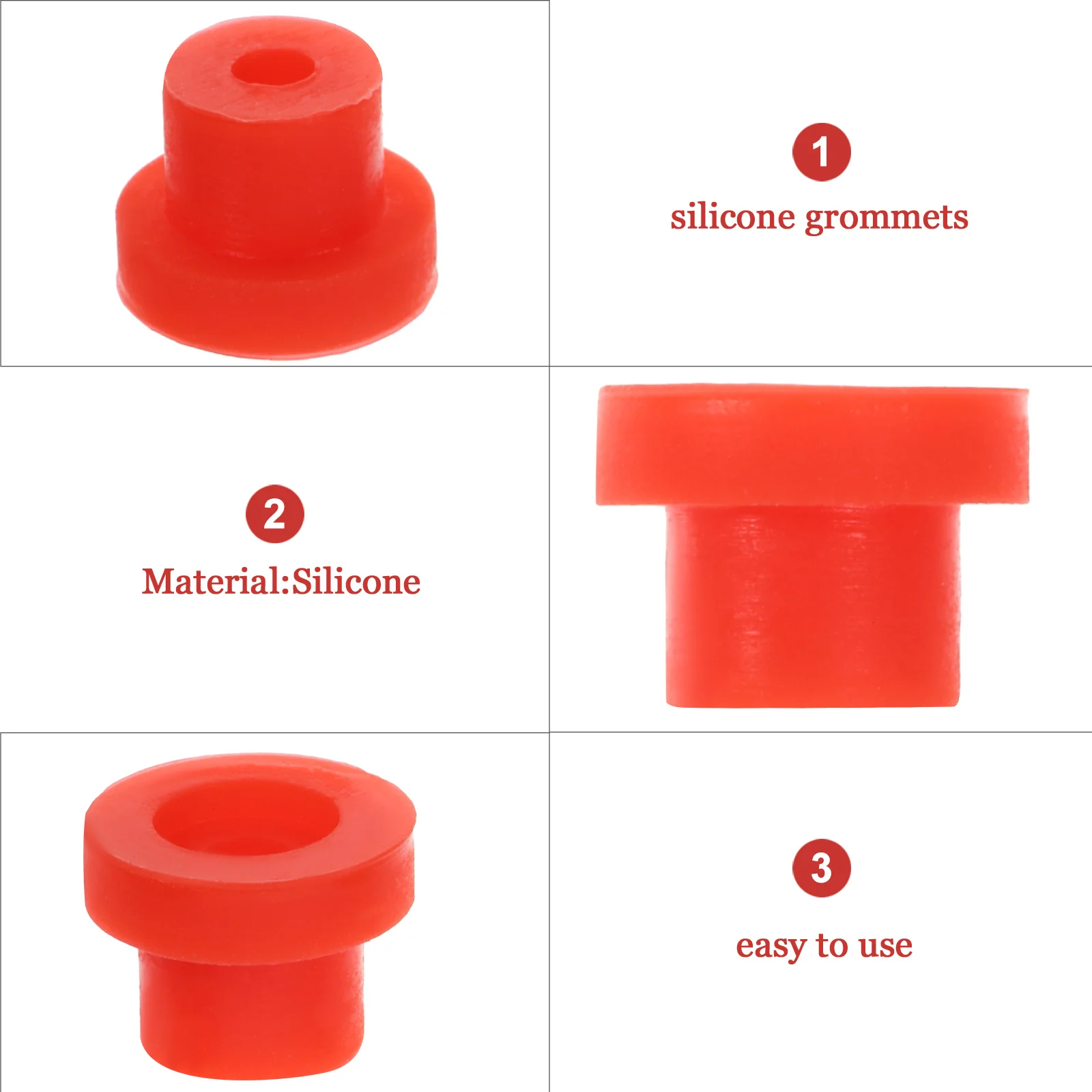 

100pcs Grommets Silicone Replacement For Tattoo Machine T Shape Accessories Small Tattooing Tools