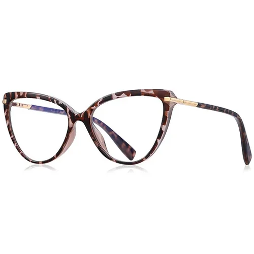 Imagen 2 del producto Gafas de lectura con forma de ojo de gato para mujer, anteojos de lectura antiluz azul, marca de lujo, para hipermetropía, lupa óptica, presbicia