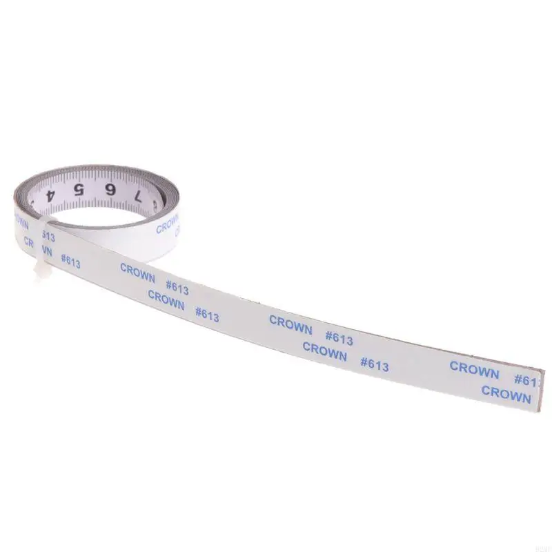 92MF 1 Meter Self Adhesive Metric Scale Ruler Stainless Steel Miter Tape Measure for T-Track Router Table Saw for Woodworking