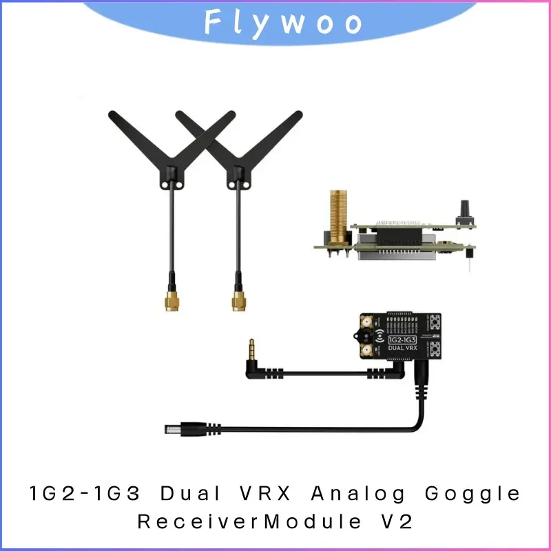 وحدة VRX التناظرية لنظارات DJI 2 V2، جهاز استقبال FPV ثنائي التنوع 5.8 جيجا هرتز متوافق مع هاتف HD Zero Walksnail Avatar