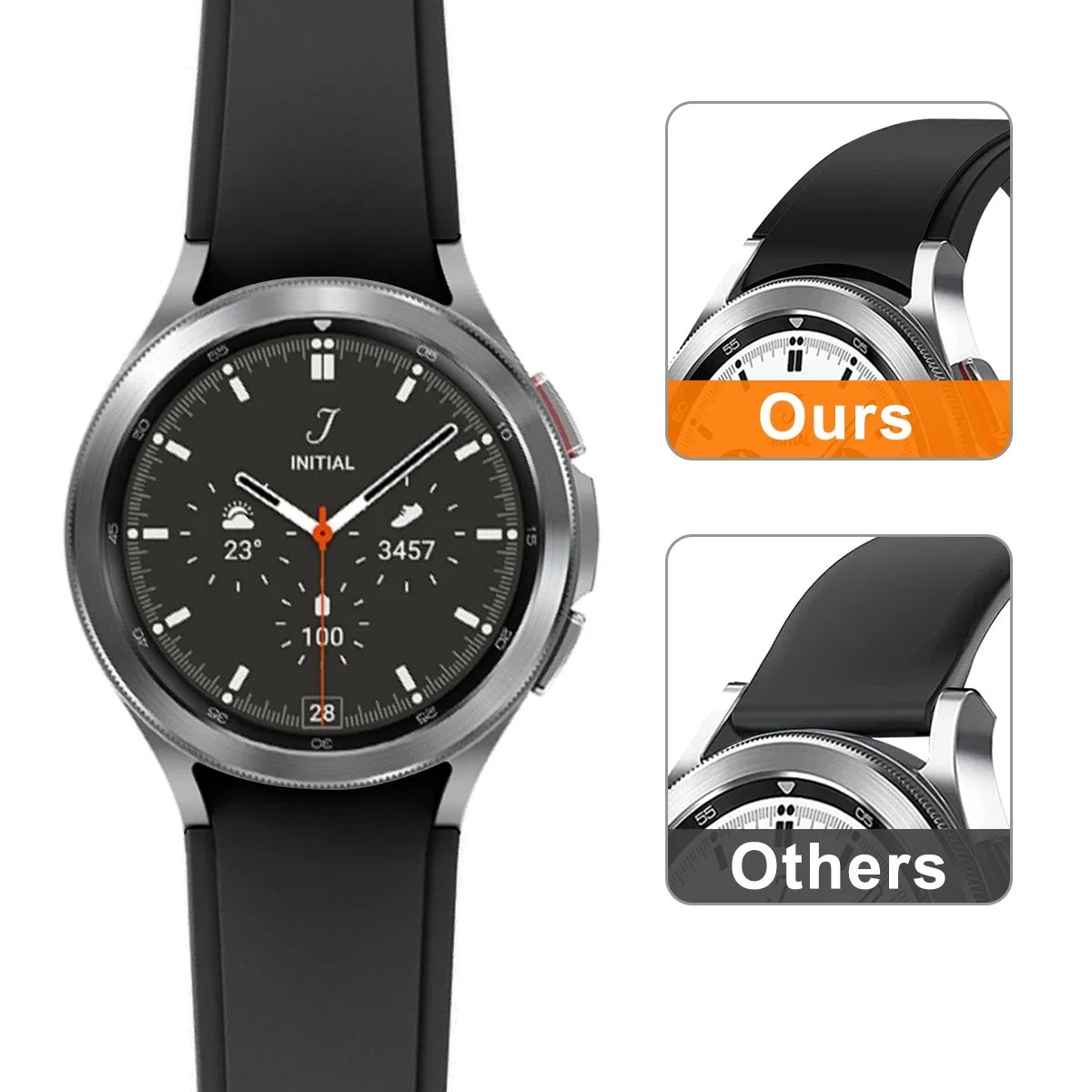 Strap for Samsung Galaxy Watch 4 5 6 Classic 46mm 47mm 42mm 45mm Silicone Seamless Bracelet correa Galaxy Watch 4 44mm 40mm Band