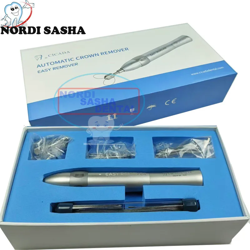 5-speed Adjustment Dental Automatic Crown Remover Stainless Steel CICADA AUTO Easy Remover Dentistry Kids  Crowns Remover