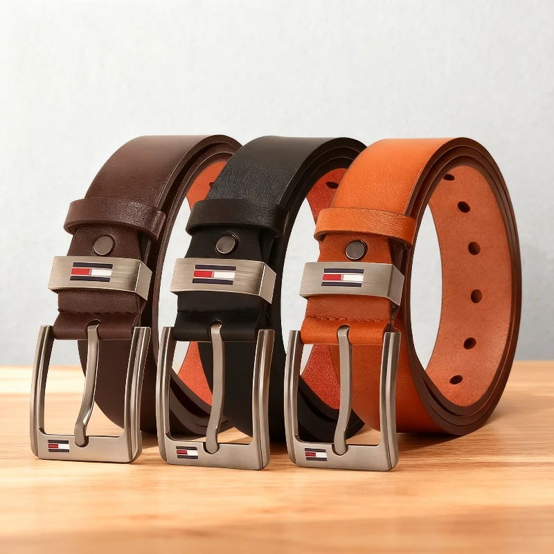 High Quality Men Belt Alloy Square Buckle Male PU Leather Belt Men Male Strap Pin Buckle Fancy Vintage Jeans Waistband Strap