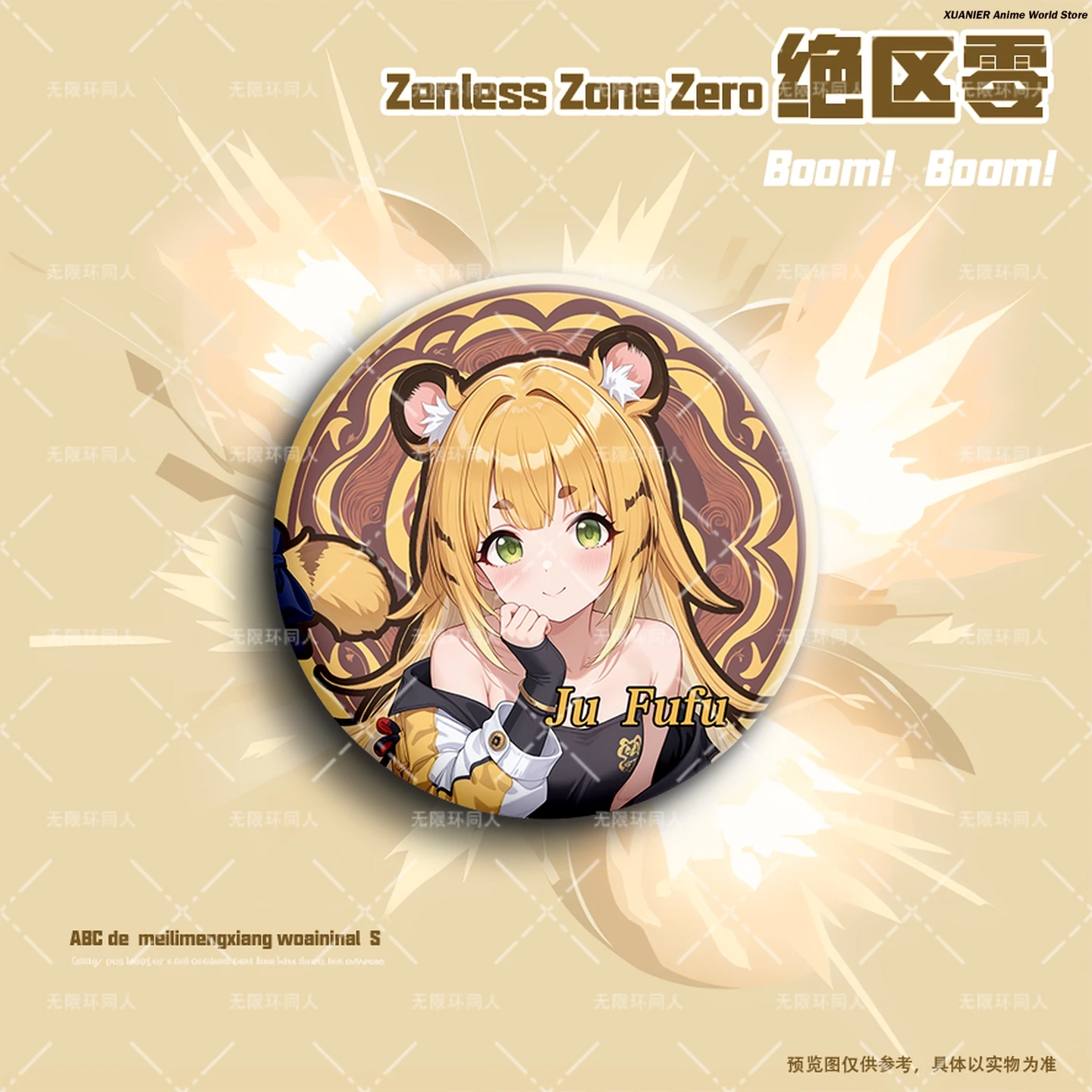 جو فوفو Zenless منطقة صفر الاكريليك حامل نموذج شارة بروش دبابيس الحافة زخرفة تأثيري أنيمي سطح المكتب ديكور