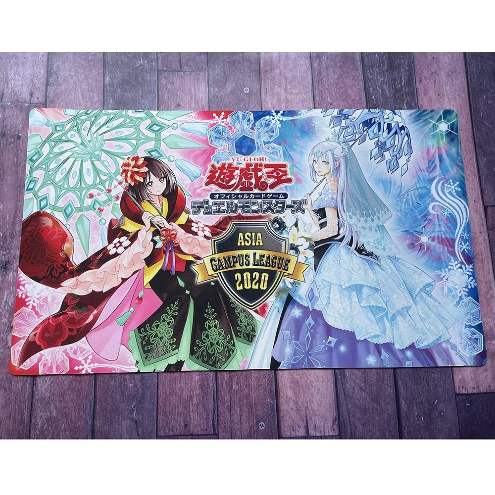 Yu-Gi-Oh Kanzashi & Teardrop the Rikka Queen Card Pad Playmat YGO Mat TCG YuGiOh Mat-308