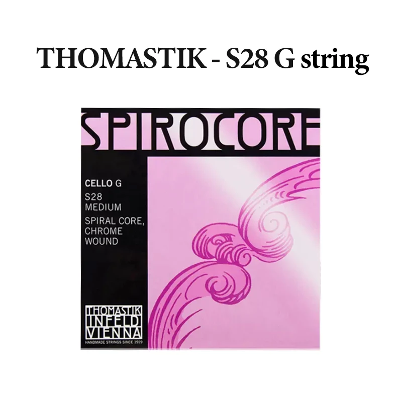 Thomastik-Infeld SPIROCORE Cello-snaar G/C S28 S29 S32 S33 LARSEN SOLOIST Cello-snaar A/D, 4/4 formaat Alleen enkele snaar