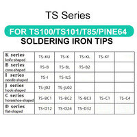 MINI Welding Knife Horseshoe K KF KL KU BC1 BC2 BC3 C4 C1 B2 B BL D12 D32 D24 ILS I J02 JL02 For TS100 Pin64 Soldering Iron Tip