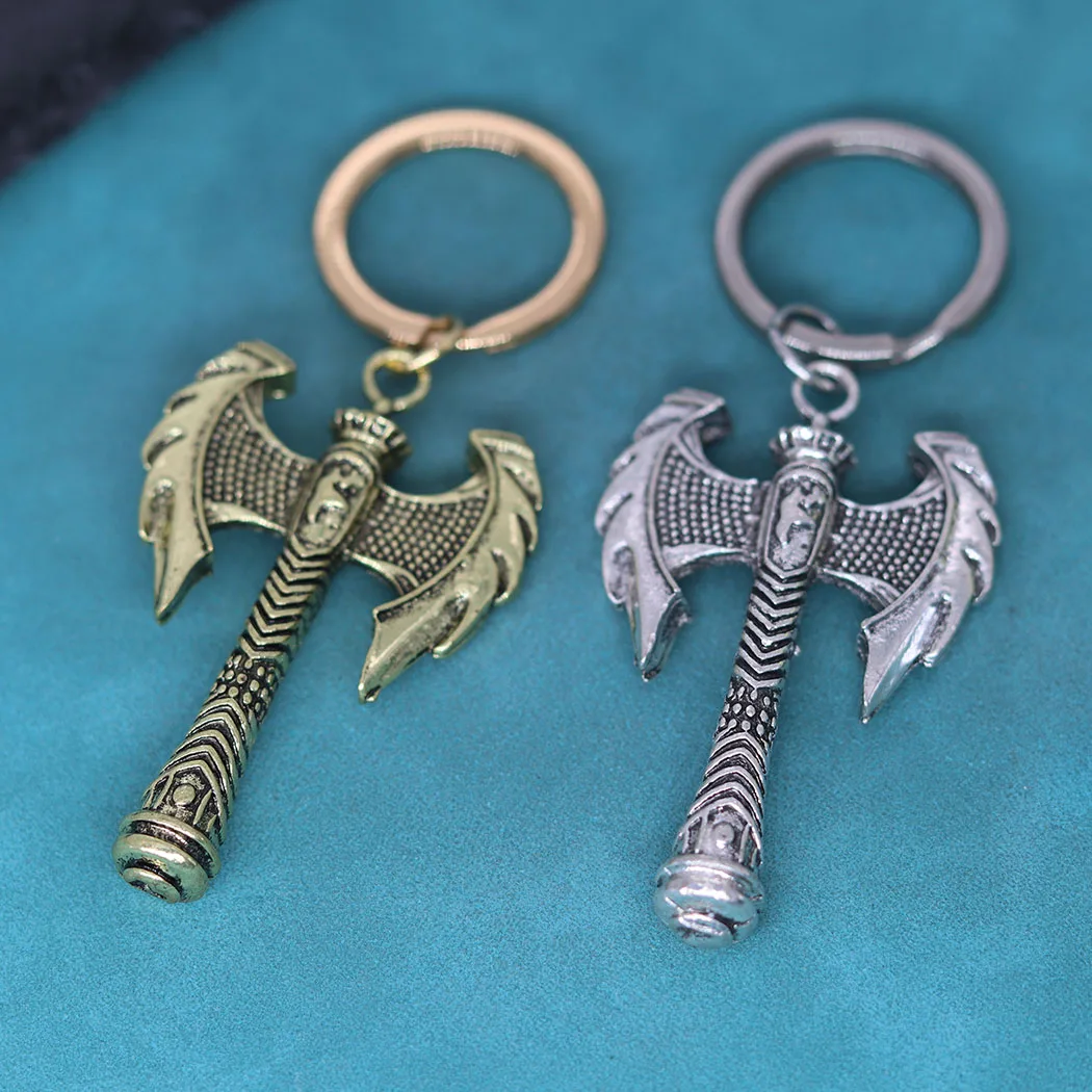 Axe Norse Viking Runes Scandinavian Pendant Keychain Slavic Key Chains Ancient Greek Jewelry Birthday Gift For Boyfriend