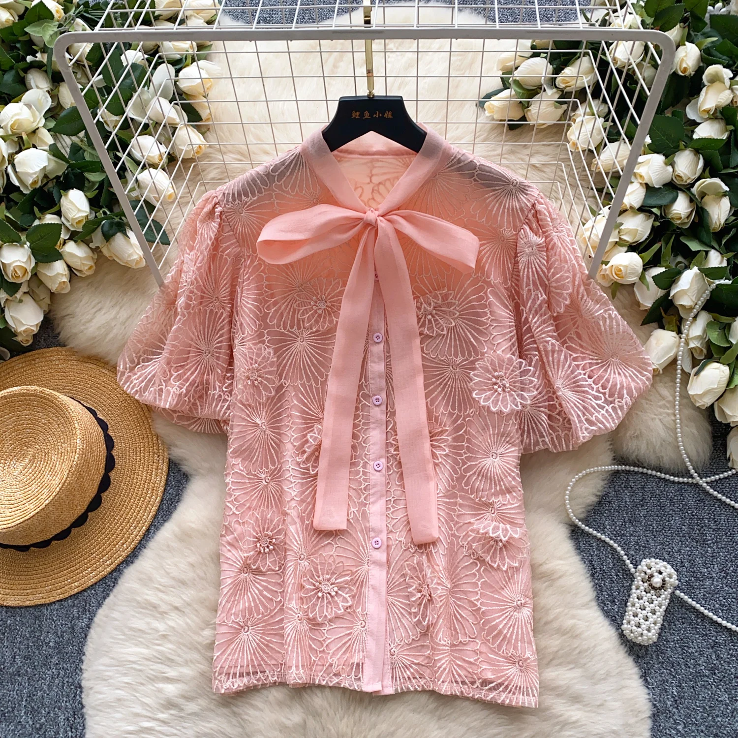 

Y2k Goth Spice Girl puff sleeve T-shirt print butterfly lace-up Embroidered Shirt Female Summer Slim Tops women clothing
