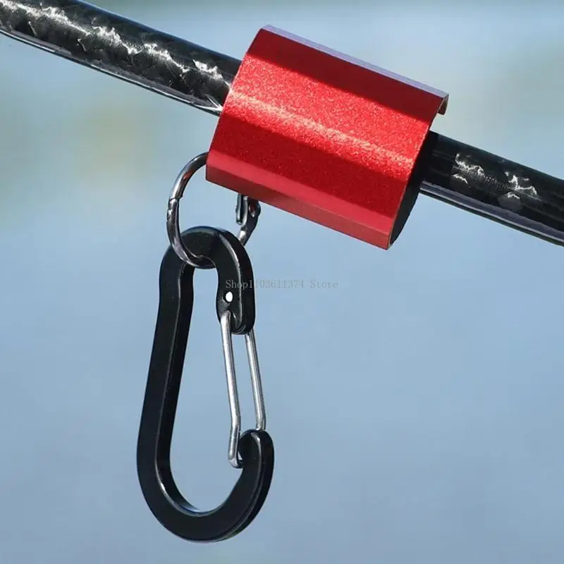 

Mini Fishing Poles Portable Versatile Fishing Poles Clips Holders with Keychain