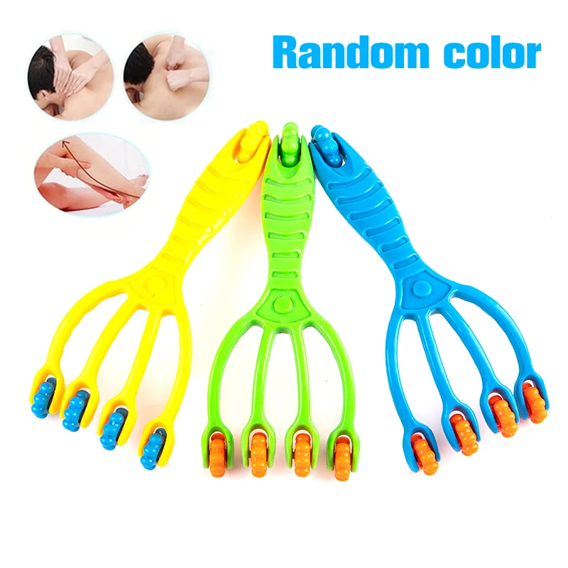 1PCS Four Claw Type Body Massager Neck Back Face Roller Head Relaxation Tool
