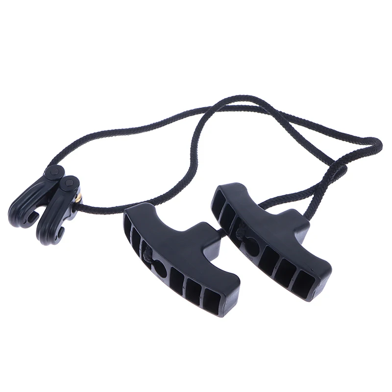 1pc Black Archery Crossbow Cocking Device Cross Bows Cocker Rope Double Handle Strings Crossbow Tool Accessories