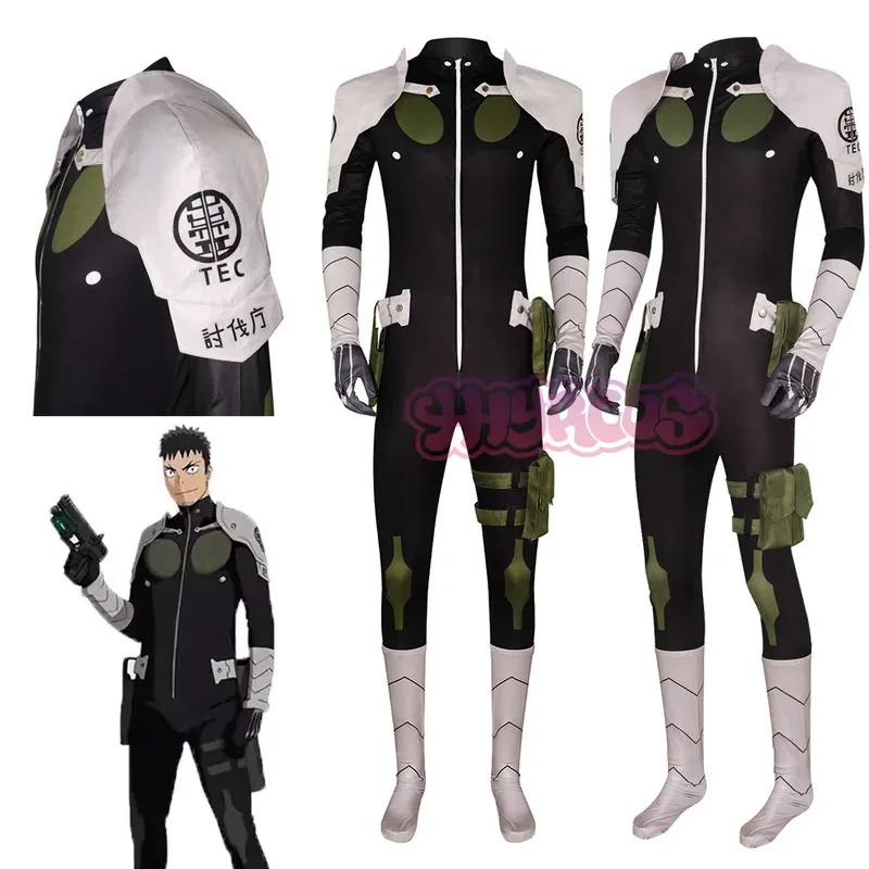 

Kaiju No. 8 Mina Ashiro Cosplay Costume Jumpsuits Gloves Defense Force Third Division Captain Combat Suit Gloves And Socks
