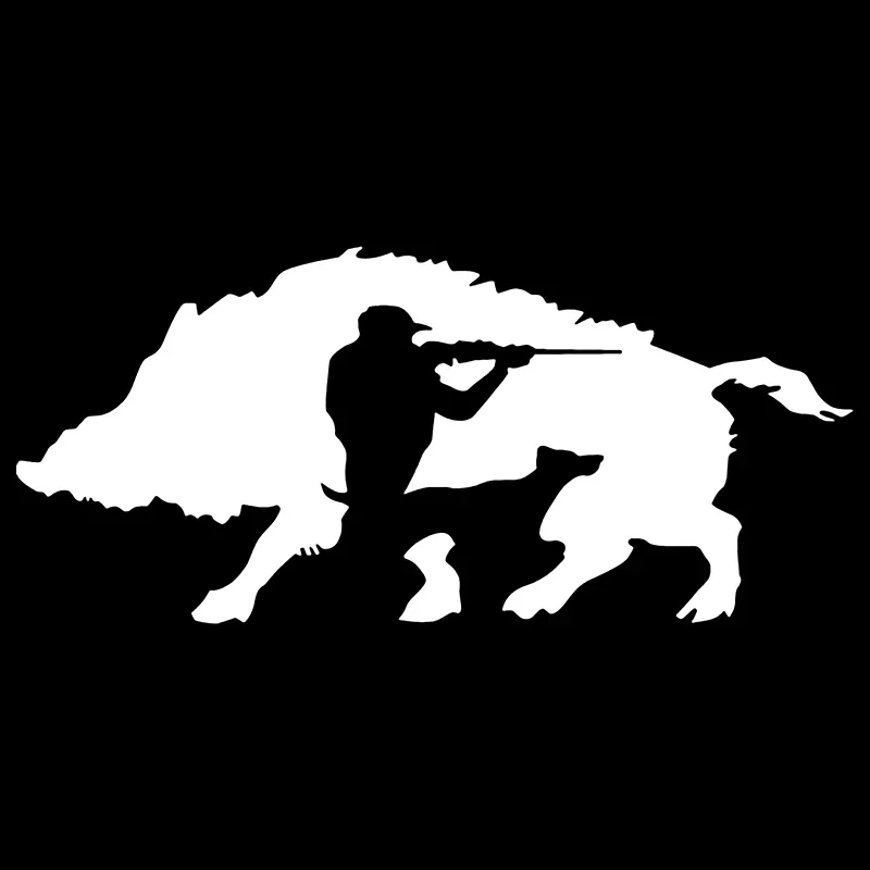 

1PC Наклейка на авто Кабан Охота Vinyl Decal Car Sticker Hunting Boar Waterproof Auto Decors on Truck Bumper Rear Window 25x11cm