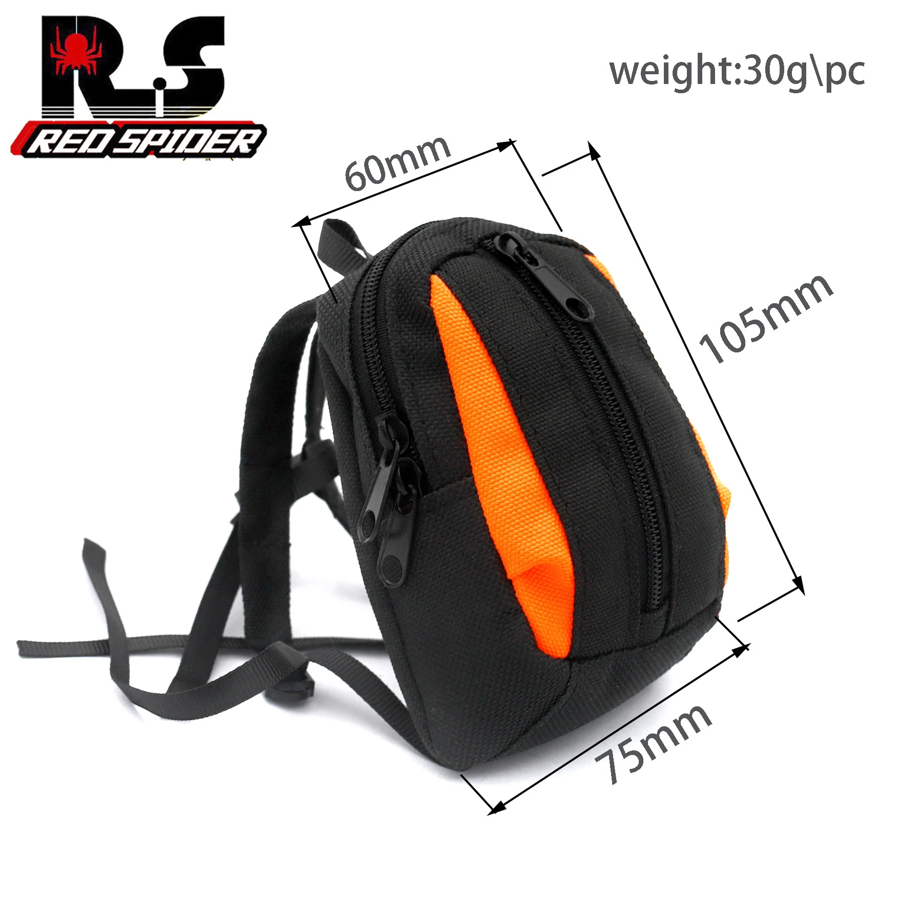 Mochila de simulación, bolsa de almacenamiento, bolso, decoración de equipaje para LOSI 1/4 Promoto-MX, accesorios de motocicleta, pieza de actualización