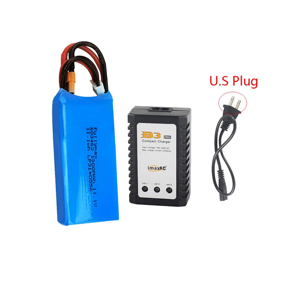 11.1V 1300mAh Lipo Battery For XK X450 FPV RC Drone Spare Parts Accessories Replace Rechargeable Batteries