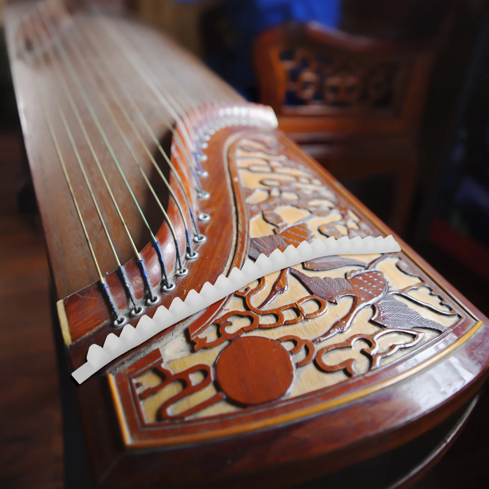 

Guzheng Belt Silent Weak Note Noise Dampener Sound Absorber Reducer Silica Gel Part Chinese Zither Mute Strip Band