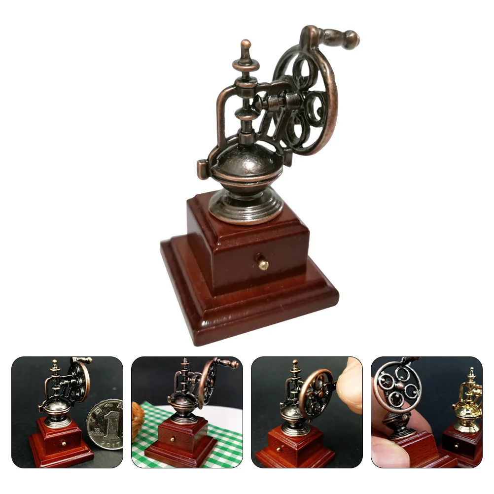 

Toy Coffee Machine Model House Mini Small Furniture Decor Household Miniature Simulation Child
