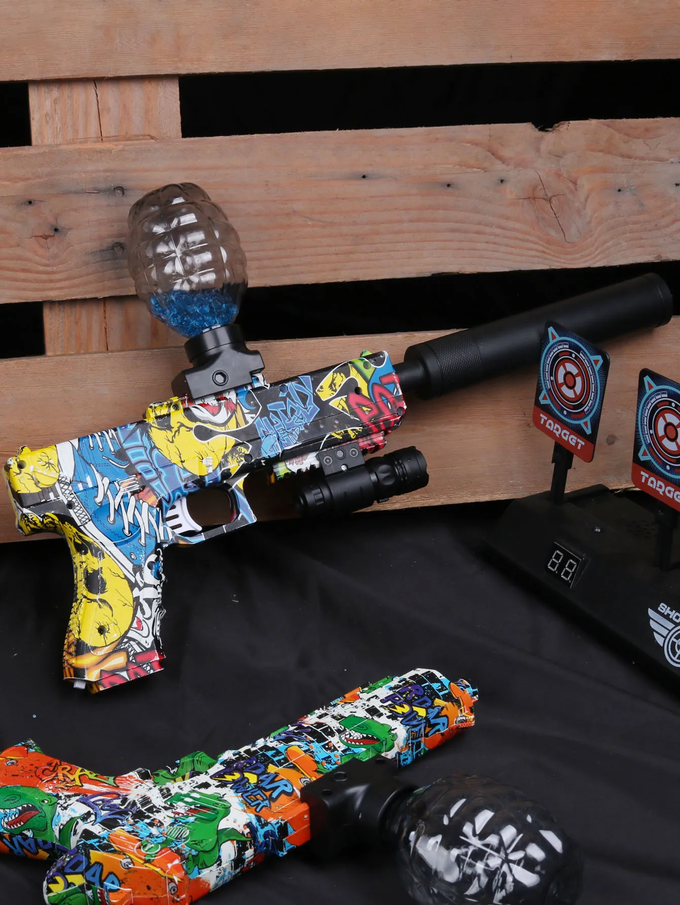 Electric Gel Ball Blaster Gun , Rechargeable Speed Continuous Firing, Suitable for Outdoor Shooting Games (Bullets Excluded)