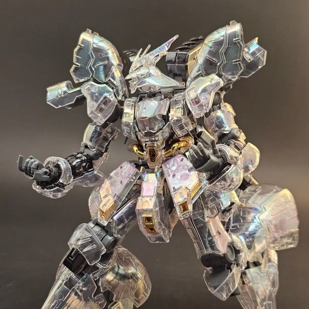 Novo siai sazabi MSN-04 chifre duplo colorido galvanoplastia transparente fukuoka sasabi kit modelo de montagem 1/144 rg figura ação