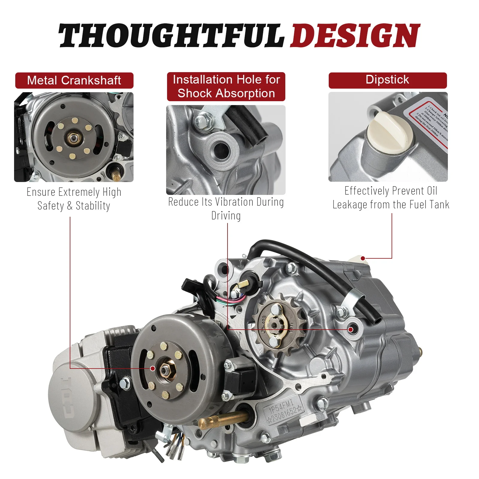 125cc Engine Single Cylinder 4-Stroke Motor Engine Air Cooling Motor Engine For HONDA CRF50/CRF70/XR50/XR70/Z50/Z50R/CT70 Mini