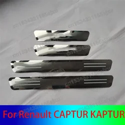 High-quality Stainless Steel Car Welcome Pedal Threshold Guard Plate Car styling For Renault CAPTUR KAPTUR 2013-2021