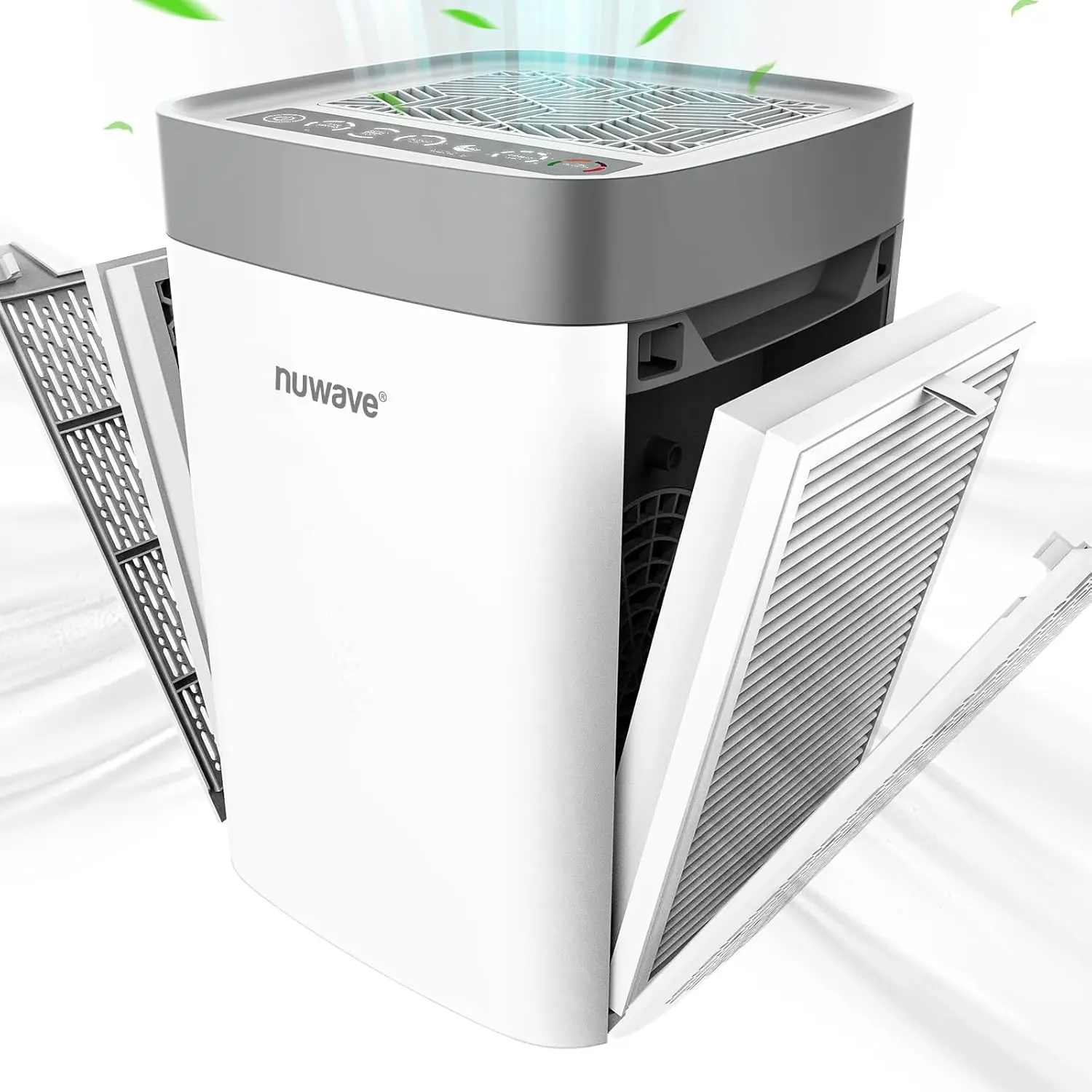 

Air Purifiers for Home Bedroom Up to 1361 Sq Ft, H13 True HEPA & Carbon Filter Captures Pet Hair Dust Smoke, 18dB, Energy Star