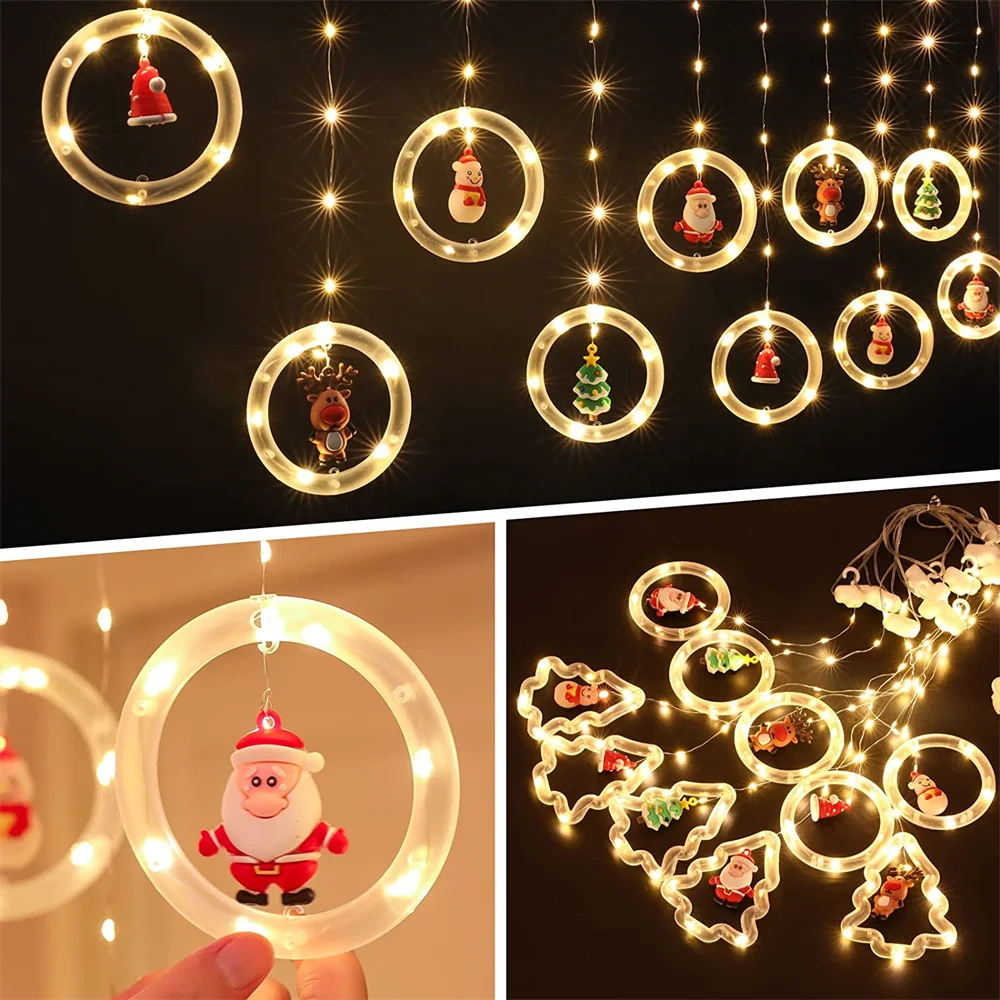 3M 110 المصابيح عيد الميلاد Decortion LED سلسلة ضوء USB/التوصيل الجنية الطوق ستار مصابيح العام الجديد عشية حديقة المنزل ديكور