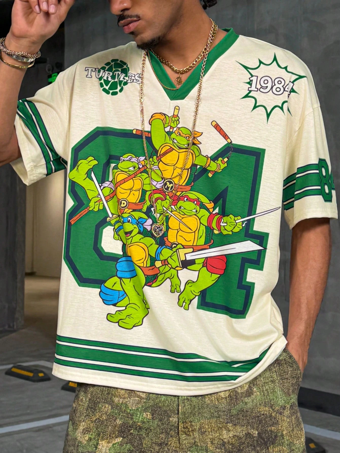 Summer Ninja Turtles Four Brothers Printed Y2K Fashion Quick Drying Casual Sports Men's and Women's Short Sleeved T-shirts - view 4