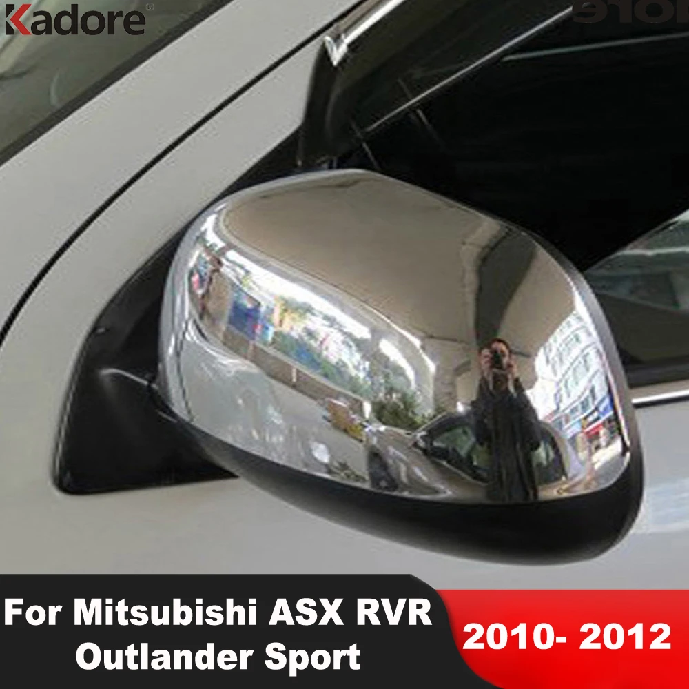 

Rearview Mirror Cover Trim For Mitsubishi ASX RVR Outlander Sport 2010 2011 2012 Chrome Side Wing Mirrors Cap Car Accessories