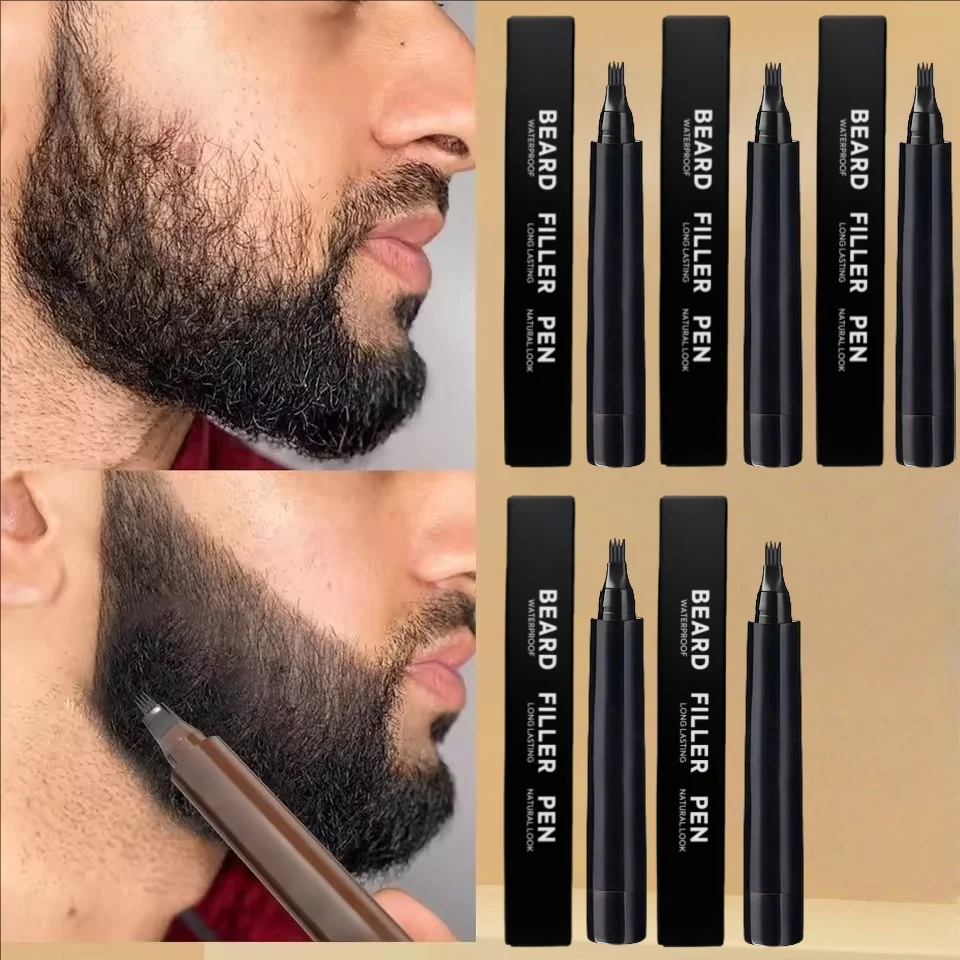 5/3/1pcs men's beard pen, beard filling pen, enhance natural beard contour and contour, long-lasting, waterproof,  gift