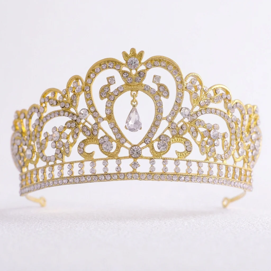 Свадебная корона с кристаллами – обзор и цена Queen Accessories