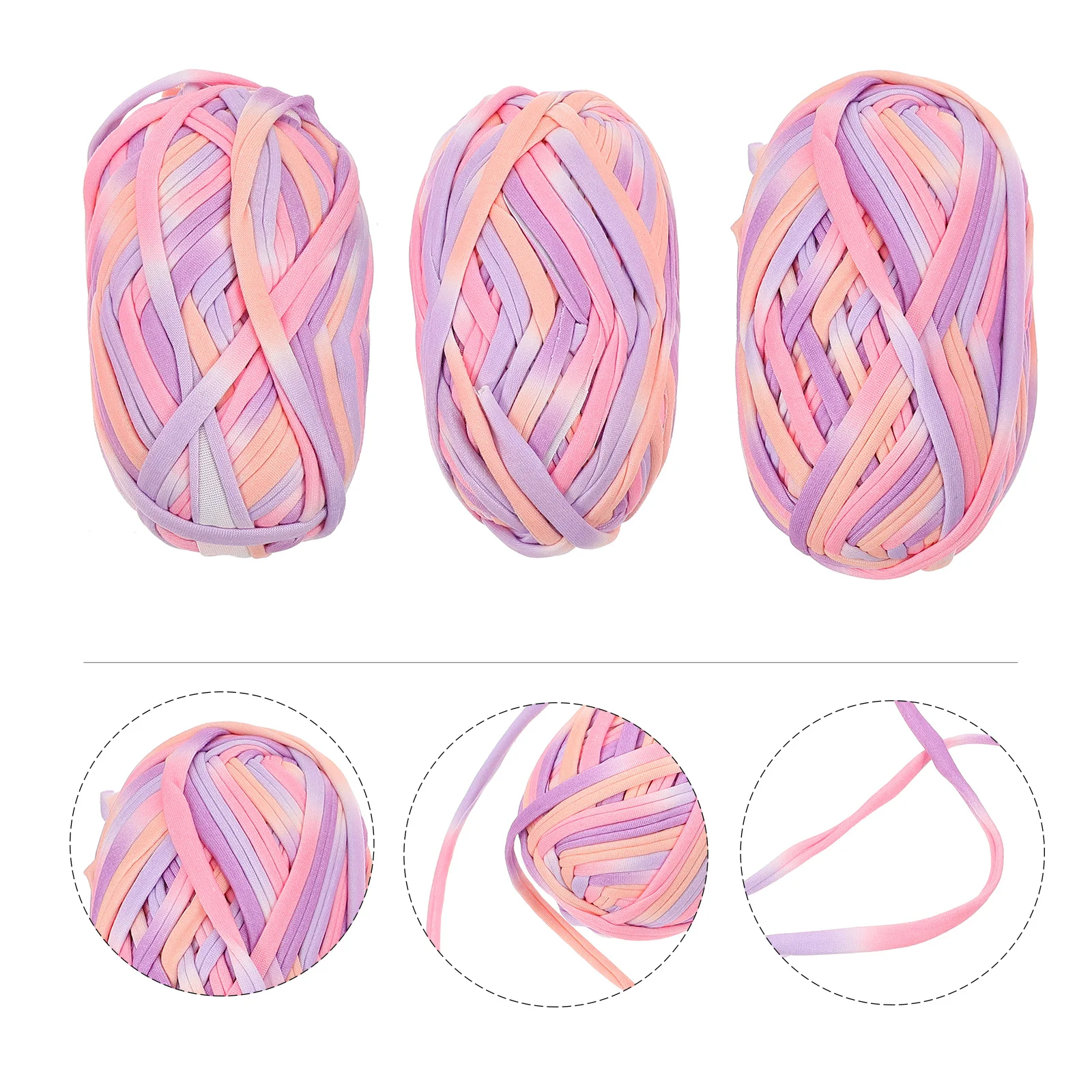 3 قطعة 3 حزم غزل القطن الملون سميكة لينة اليد الحياكة وشاح كروشيه قبعة Diy بها بنفسك مجموعة المواد للسترات البطانيات الزخرفية