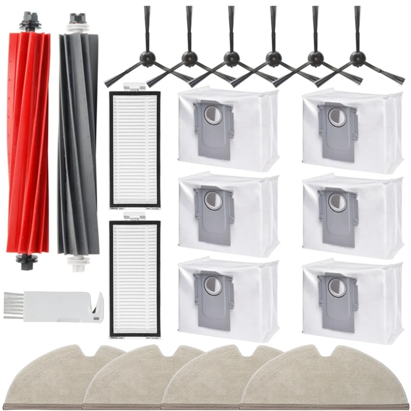 Para Roborock Q8 Max + Q8 Max,Q5 Pro Q5 Pro + piezas de aspiradora cepillo principal almohadillas de fregona