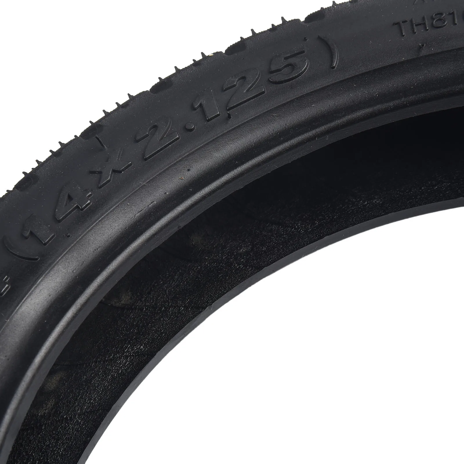 

For Electric Bicycle Tyre 14 Inch 14x2 125 Tubeless Tire Rubber Material Wearproof and Resistant to Deformation