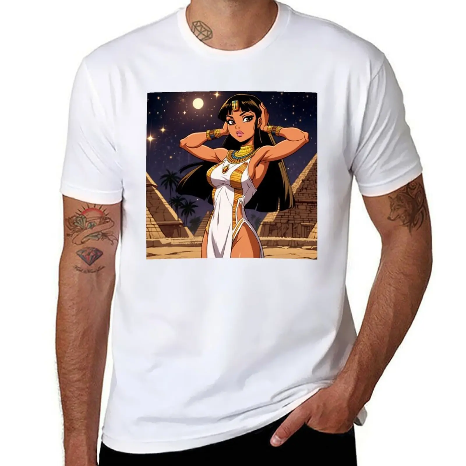 

Beautiful Ancient Egyptian Priestess artwork T-Shirt man t shirt luxury t shirts for man graphic funny T-Shirt
