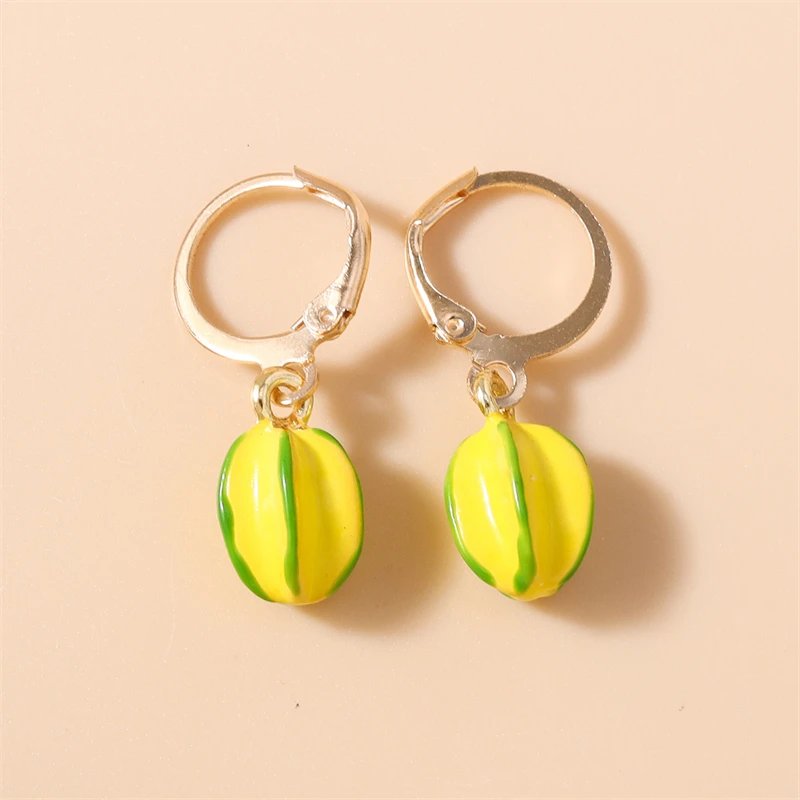 Modische Frucht-Ohrringe für Damen, Erdbeere, Apfel, Mais, Chili, Hängeohrringe, Mädchen, Party, Festival, Schmuck, Geschenke – Detail 28