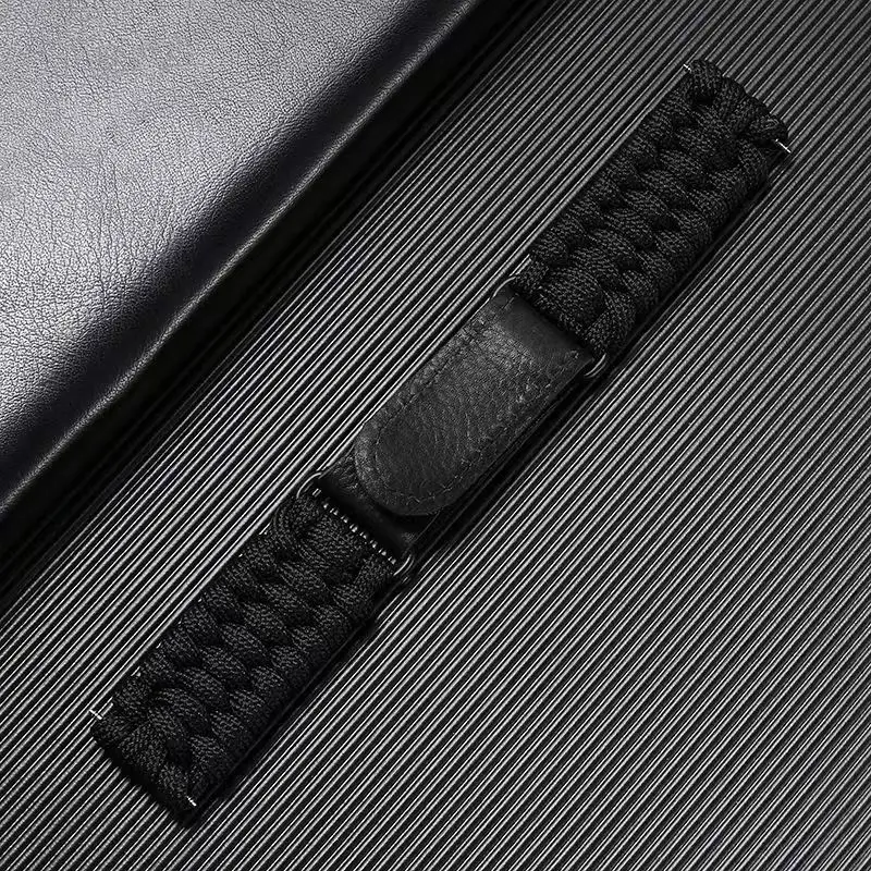 20mm 22mm Outdoor Survival Bracelet for Samsung Galaxy Watch 4 5 pro Strap 45mm 44mm 40mm Rope Band Watch 4 Classic 46mm Correa