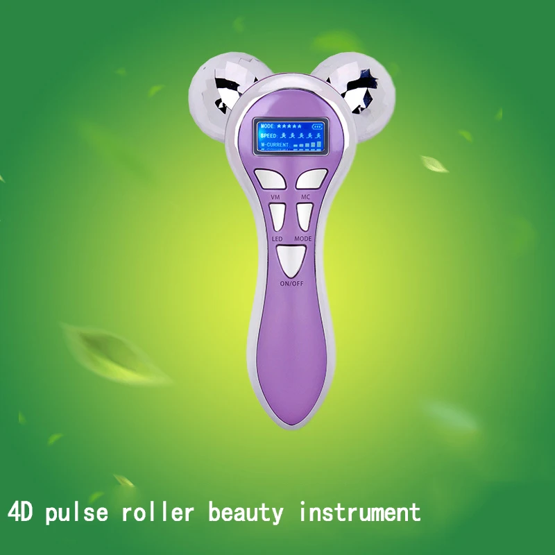 Instrumento elétrico de rolo 3d, microelétrico, levantamento e aperto, instrumento de beleza, pulso, massagem facial