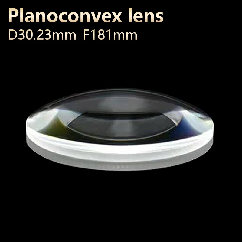 

Plano convex lenses galss Optical lens DIY Telescope Microscope eyepiece spotlight D30.23mm F181mm Customizable