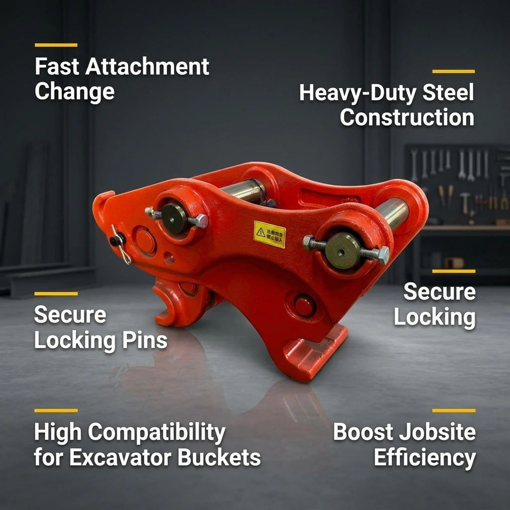 RIBETTER Hydraulic Quick Coupler For Excavator Fast Change Connector CE Approved Durable 1-30t Construction Bearing