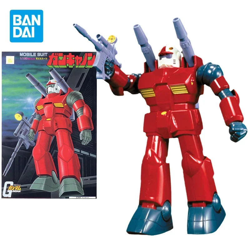 

Bandai оригинальная модель Gundam аниме фигурка 1/100 первого поколения RX-77 GUNCANNON экшн-фигурки коллекционные игрушки подарки для детей