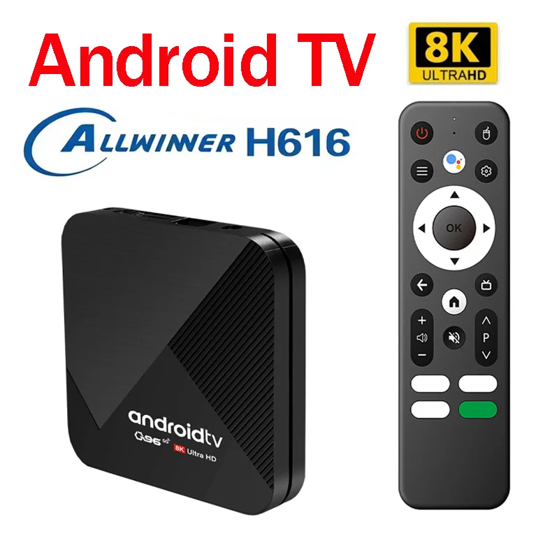 Android 15.0 IPTV Smart TV Box 4K Q96 H616 Media Player 5G 4G Dual WiFi BT5.0 Voice Remote Allwinner H616 HD 8K Set Top Box