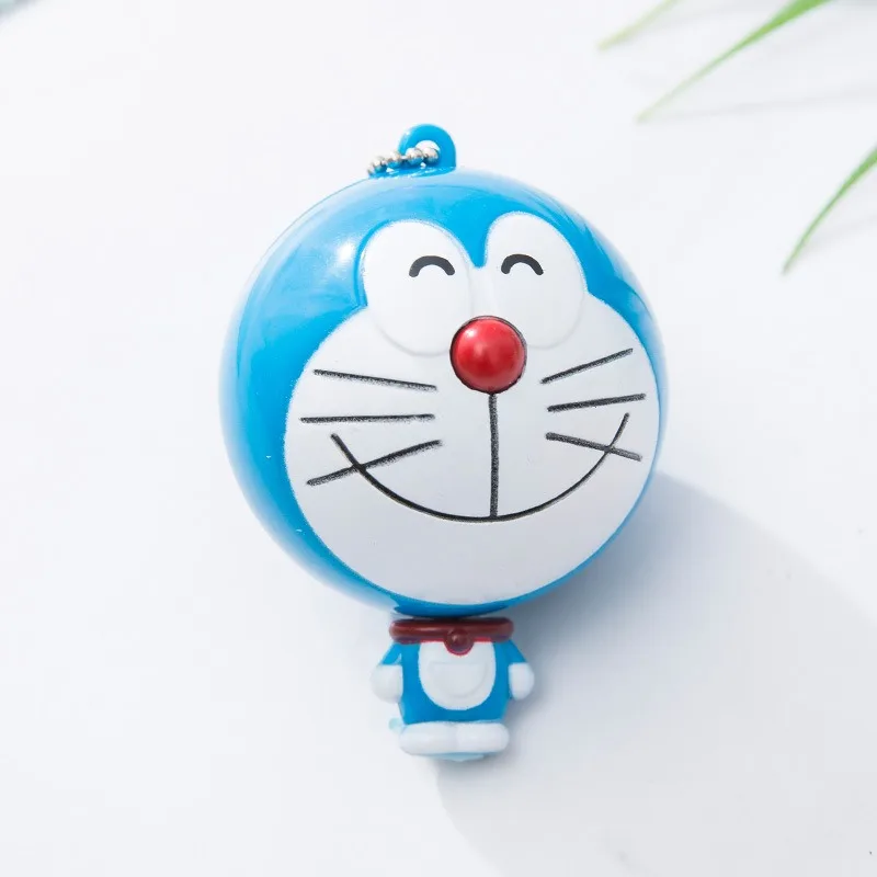 Doraemon Soft Ruler Keychain Cartoon Anime Tape Measure Childrens Measuring Equipment Tailor Tools Automatic Retractable Tape